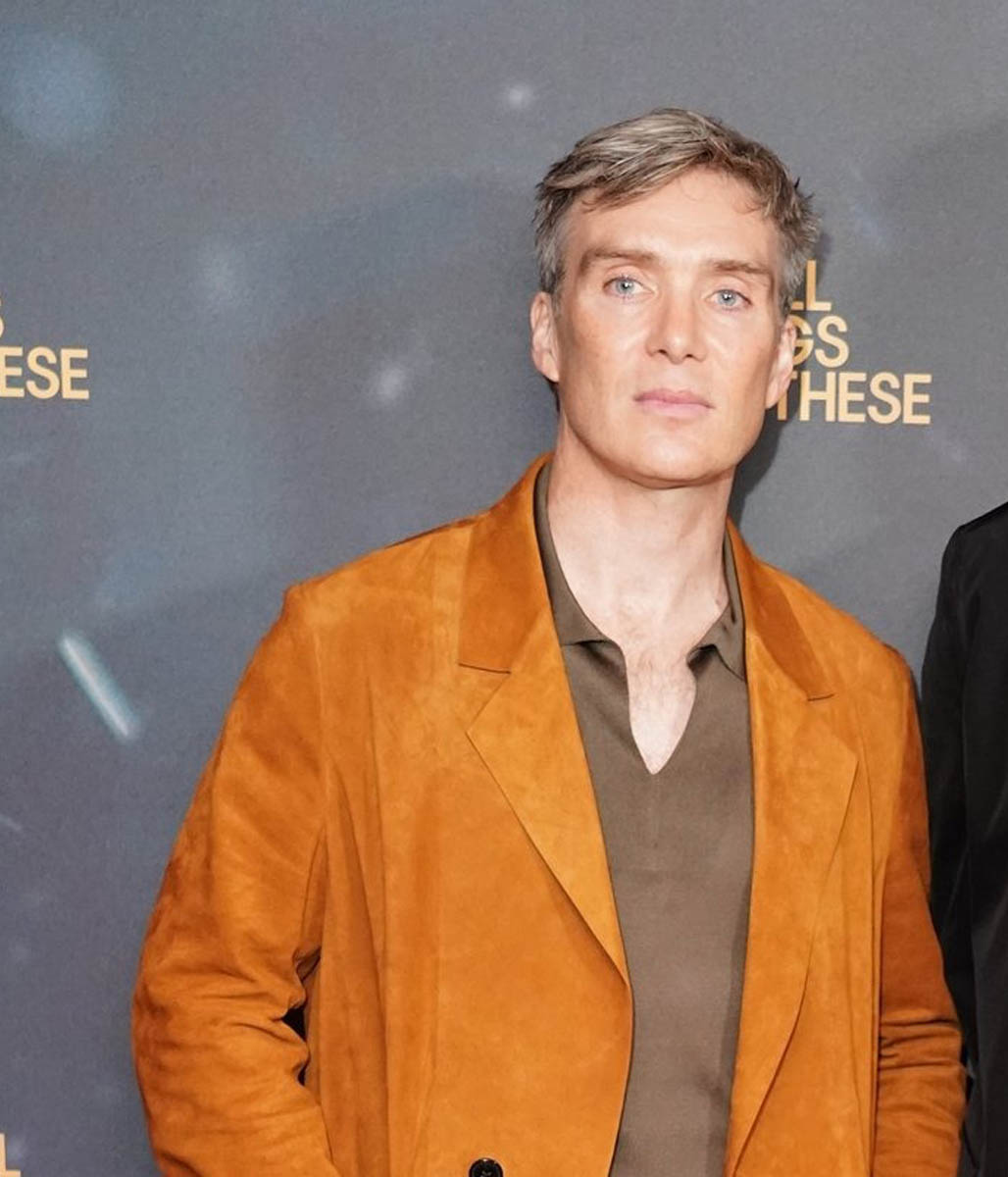 Small Things Like These UK premiere Cillian Murphy Suede Blazer