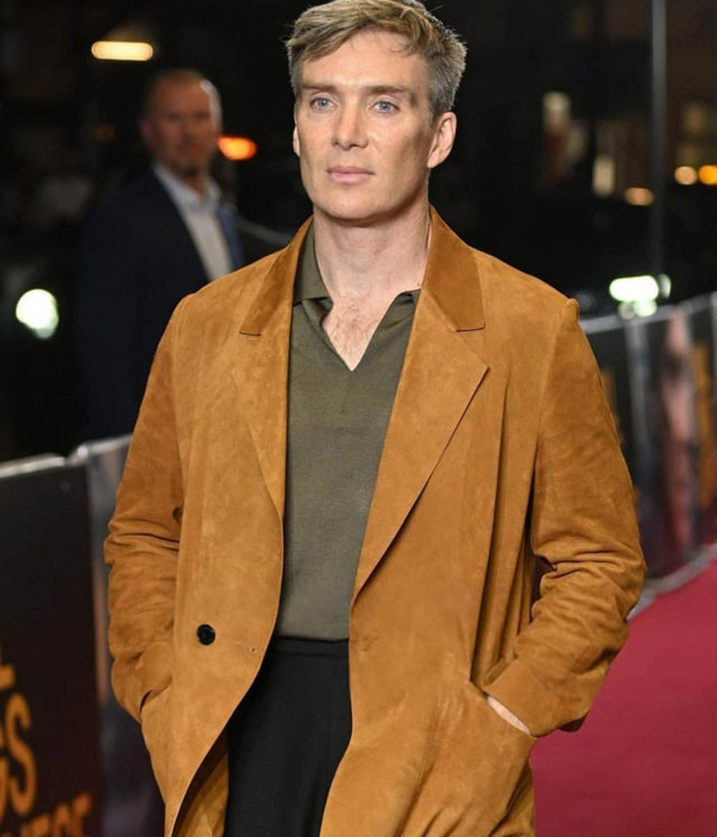 Small Things Like These UK premiere Cillian Murphy Suede Blazer